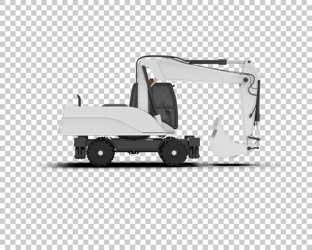 Crawler isoliert auf dem Hintergrund 3D-Rendering-Illustration