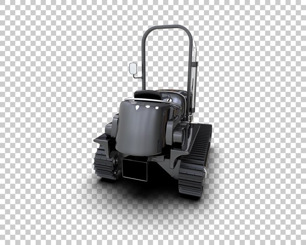 Crawler isoliert auf dem Hintergrund 3D-Rendering-Illustration