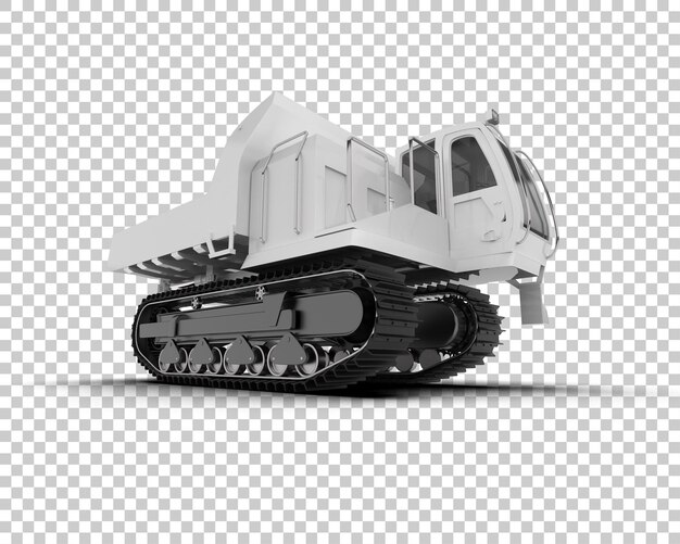 Crawler isoliert auf dem Hintergrund 3D-Rendering-Illustration