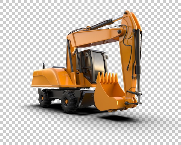 Crawler isoliert auf dem Hintergrund 3D-Rendering-Illustration