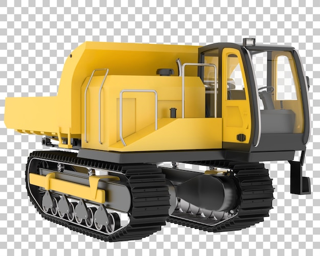 Crawler sobre fondo transparente Ilustración de renderizado 3d