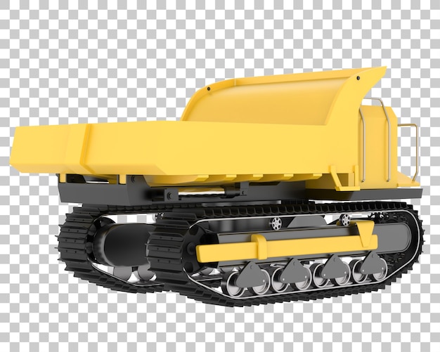 Crawler sobre fondo transparente Ilustración de renderizado 3d