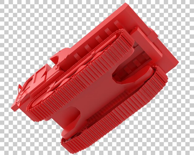 Crawler sobre fondo transparente Ilustración de renderizado 3d