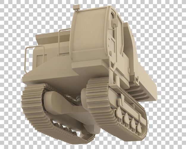 Crawler sobre fondo transparente Ilustración de renderizado 3d