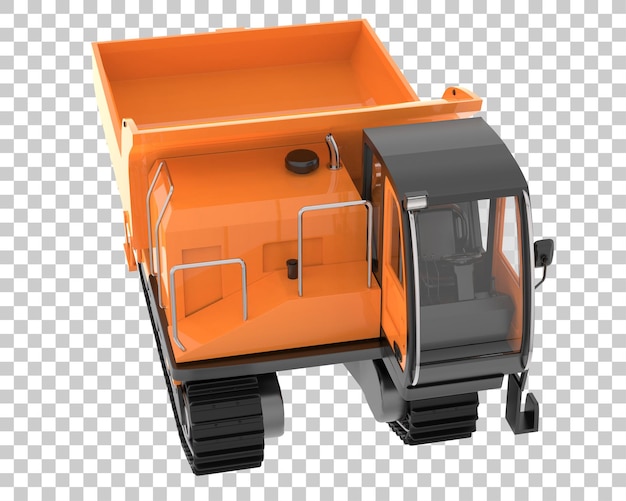 Crawler sobre fondo transparente Ilustración de renderizado 3d