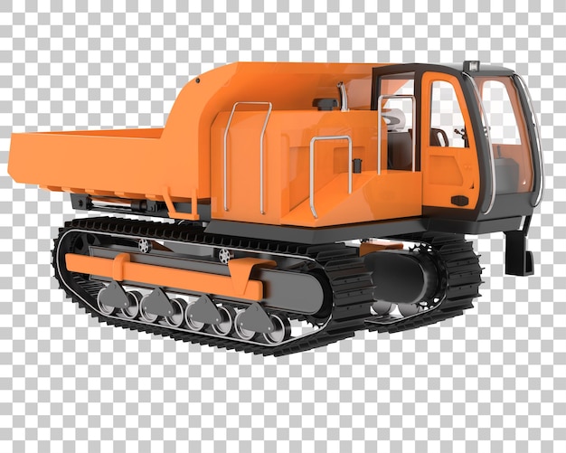 Crawler sobre fondo transparente Ilustración de renderizado 3d