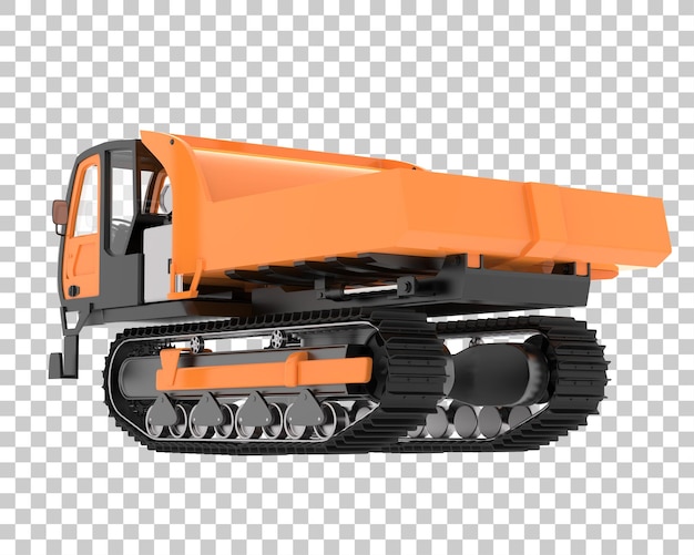 Crawler sobre fondo transparente Ilustración de renderizado 3d