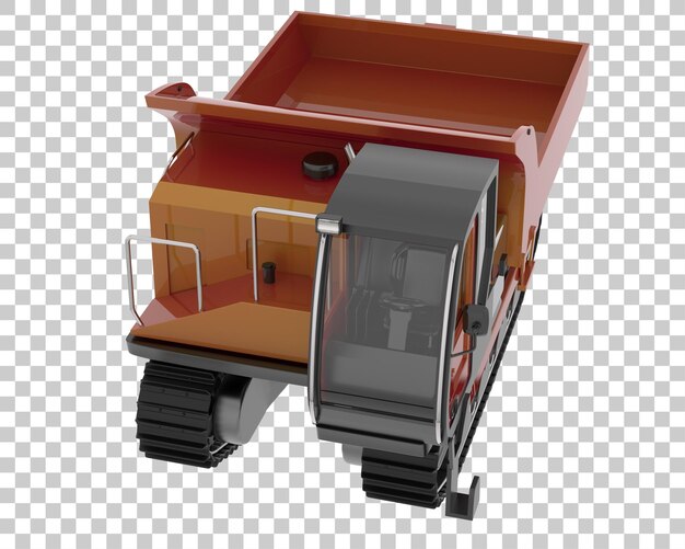 Crawler sobre fondo transparente Ilustración de renderizado 3d