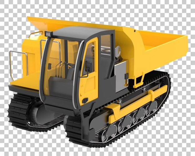 Crawler sobre fondo transparente Ilustración de renderizado 3d