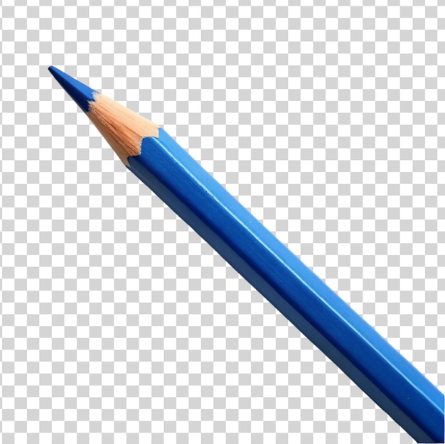 PSD crayon bleu isolé sur un fond transparent