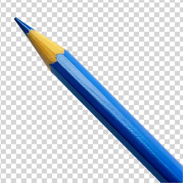 PSD crayon bleu isolé sur un fond transparent