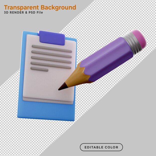 Crayon et bloc-notes avec une maquette de feuille blanche