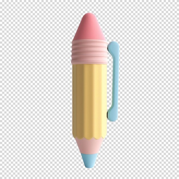 PSD crayon isolé sur fond transparent