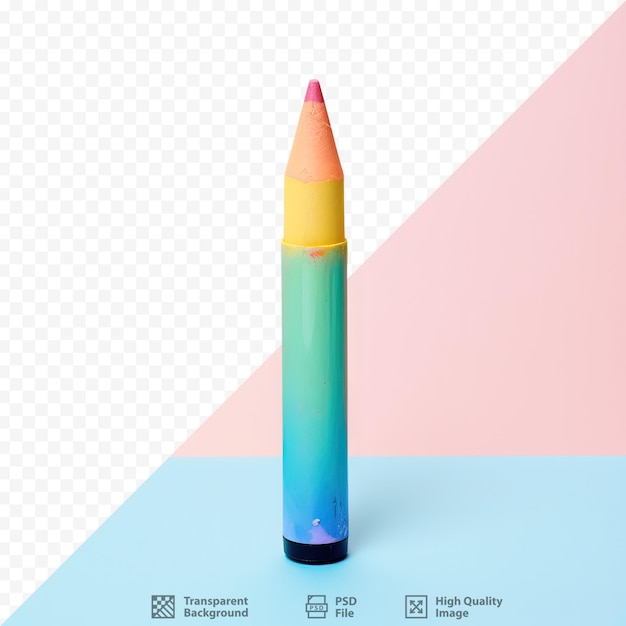 PSD crayon isolé sur fond transparent