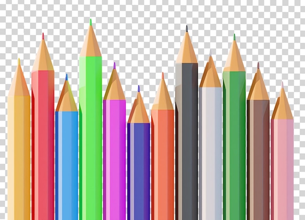 PSD crayons de couleur