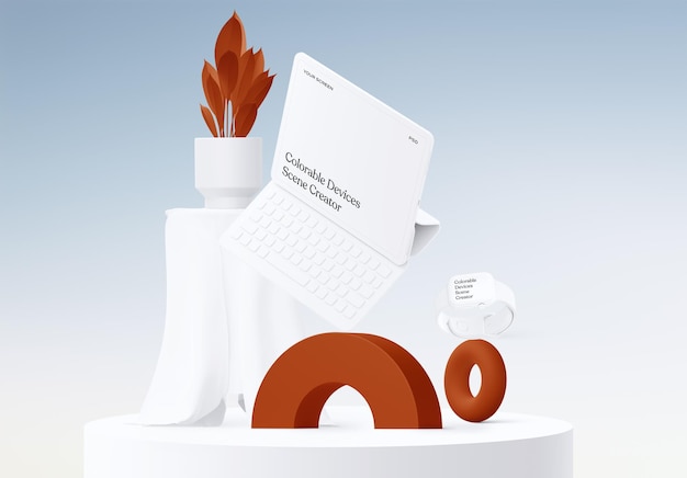 Creador de escenas de maquetas de iPad Pro y Apple Watch