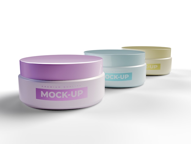 PSD cream jar mockup