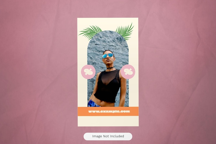 PSD cream playful summer descuento historia de instagram 10