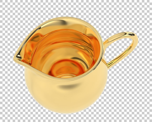 PSD creamer en la ilustración de renderizado 3d de fondo transparente