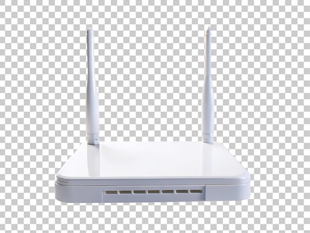 Crear una alta calidad un router de esposa blanca en un fondo transparente