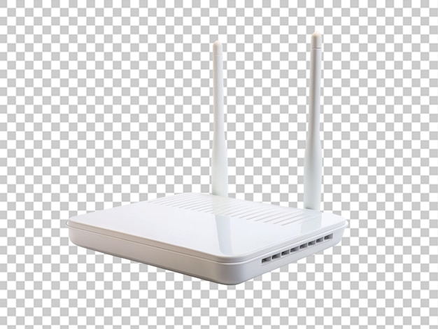 PSD crear una alta calidad un router de esposa blanca en un fondo transparente