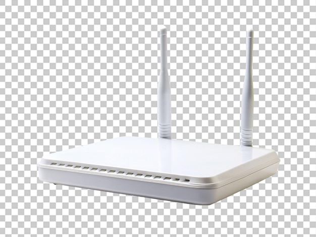 Crear una alta calidad un router de esposa blanca en un fondo transparente