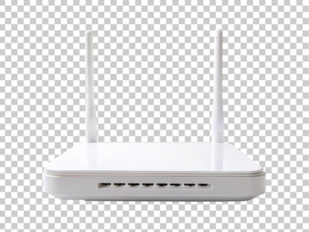 PSD crear una alta calidad un router de esposa blanca en un fondo transparente