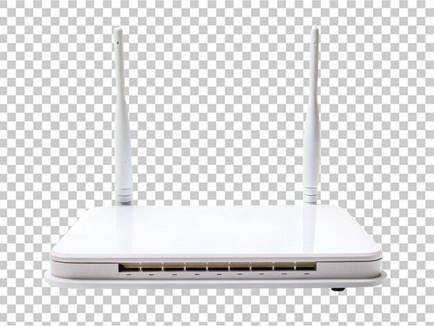 PSD crear una alta calidad un router de esposa blanca en un fondo transparente