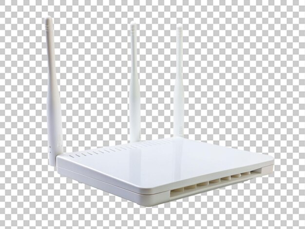 PSD crear una alta calidad un router de esposa blanca en un fondo transparente