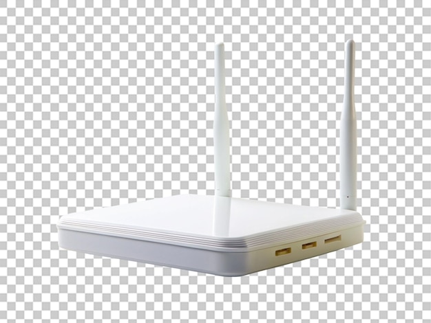 PSD crear una alta calidad un router de esposa blanca en un fondo transparente