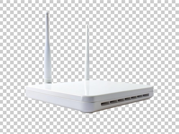 PSD crear una alta calidad un router de esposa blanca en un fondo transparente