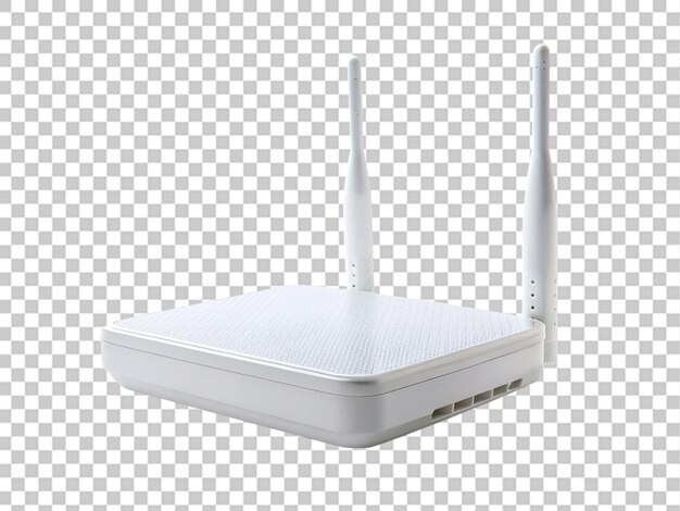 PSD crear una alta calidad un router de esposa blanca en un fondo transparente