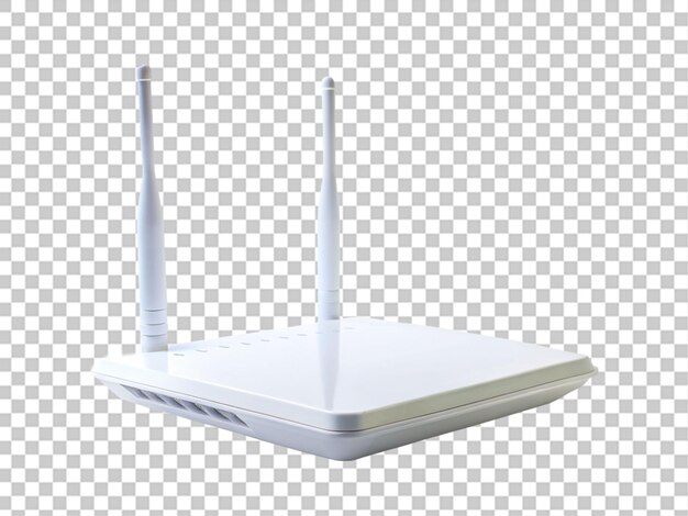 Crear una alta calidad un router de esposa blanca en un fondo transparente