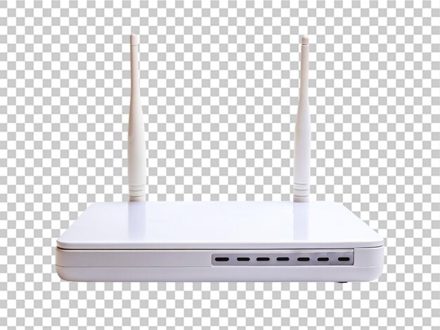 PSD crear una alta calidad un router de esposa blanca en un fondo transparente