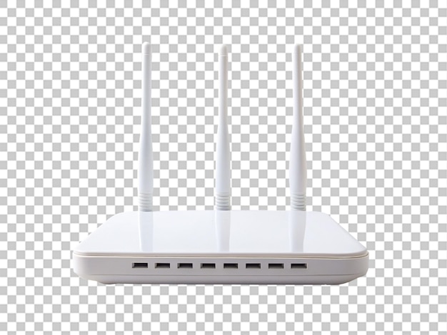 PSD crear una alta calidad un router de esposa blanca en un fondo transparente