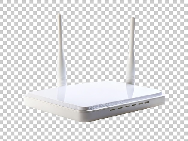 PSD crear una alta calidad un router de esposa blanca en un fondo transparente