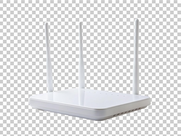 PSD crear una alta calidad un router de esposa blanca en un fondo transparente