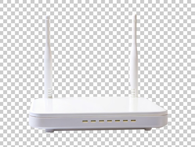 PSD crear una alta calidad un router de esposa blanca en un fondo transparente