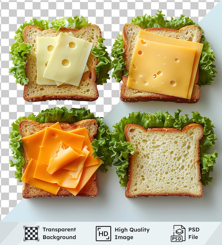 PSD crear deliciosos sándwiches de queso con imágenes transparentes o psd una guía de recetas fáciles y visuales