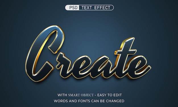 Crear efecto de texto de estilo 3D
