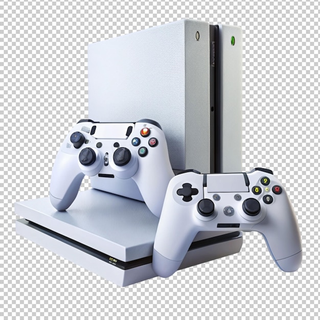 Crear una imagen de una consola de juegos con el controlador aislado en un fondo transparente