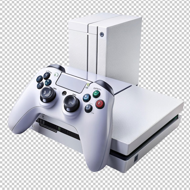 Crear una imagen de una consola de juegos con el controlador aislado en un fondo transparente