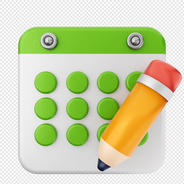 Crear un lápiz de calendario 3D
