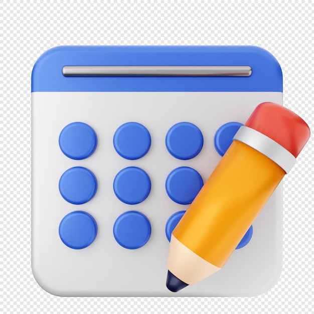Crear un lápiz de calendario 3D