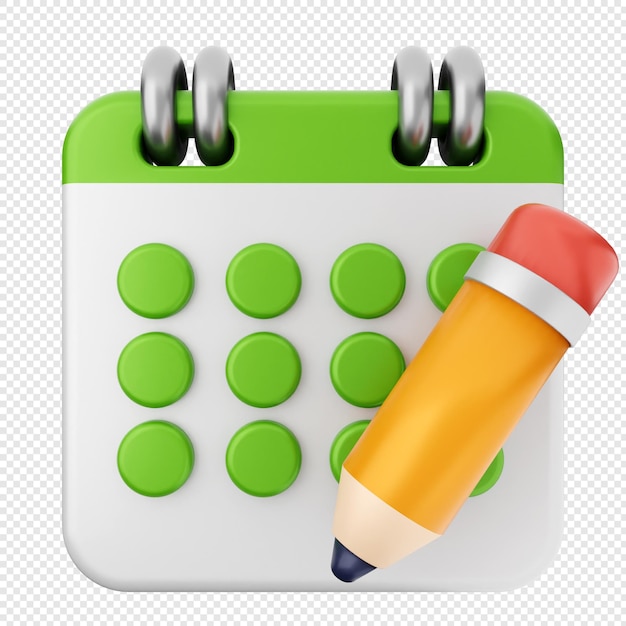 Crear un lápiz de calendario 3D