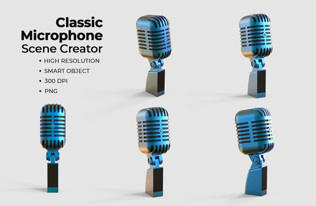 Créateur De Scène De Microphone Classique