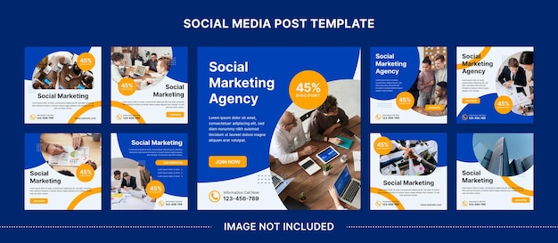 Création d'un modèle de poste d'Instagram général pour les entreprises
