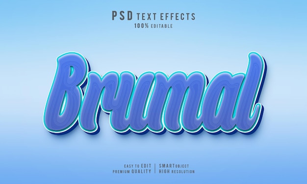 Creative Brumal 3d text effects