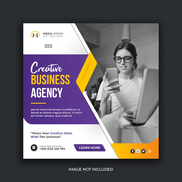 Creative business agency corporate social media instagram beitragsvorlage