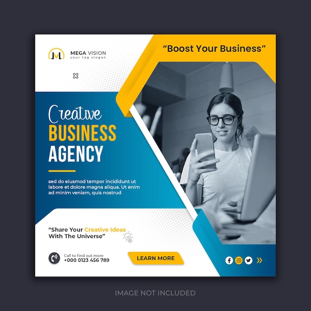 PSD creative business agentur corporate social media instagram web banner vorlage